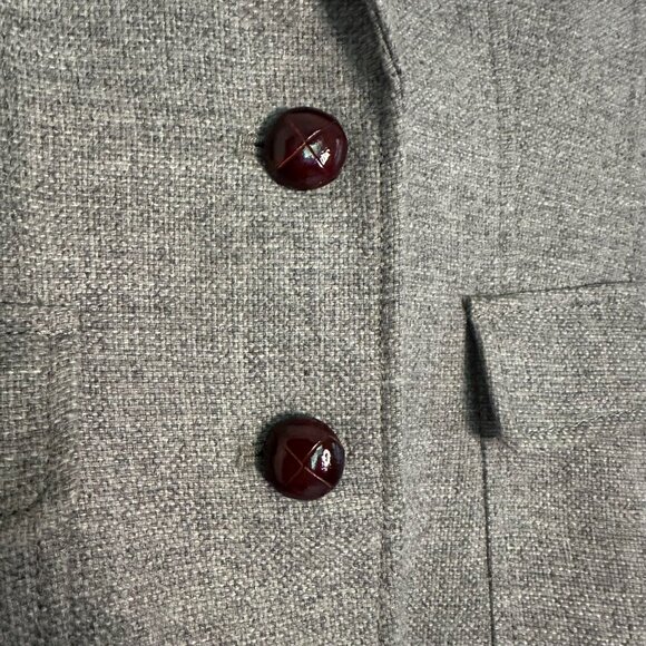 Banana Republic Wool Blend Elbow Patch Schoolboy Blazer Jacket - 2 Tall - Picture 3 of 9